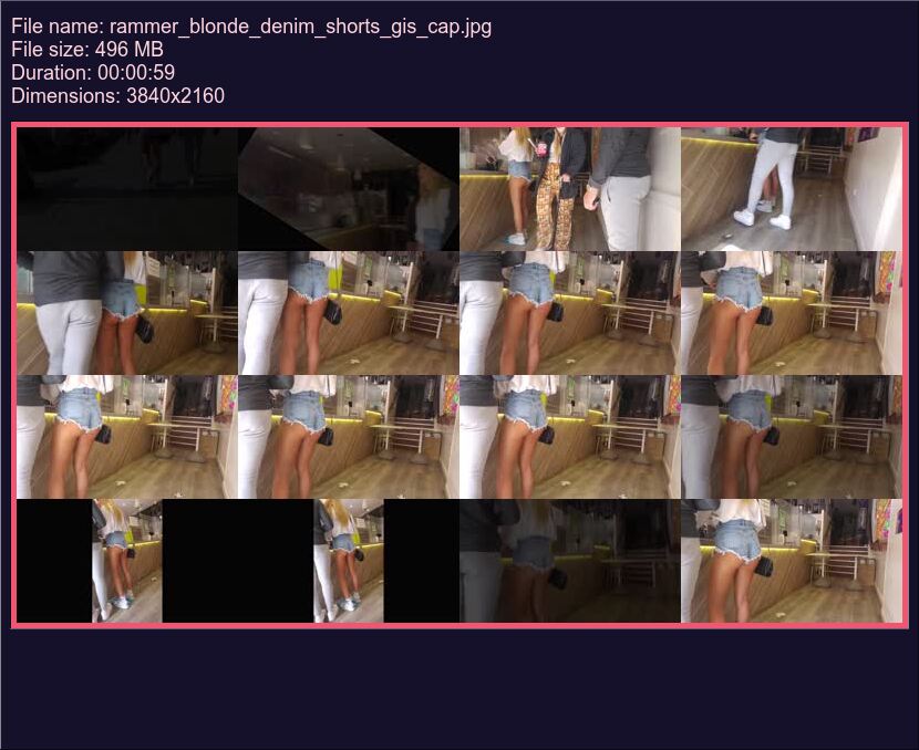 Rammer Blonde Denim Shorts