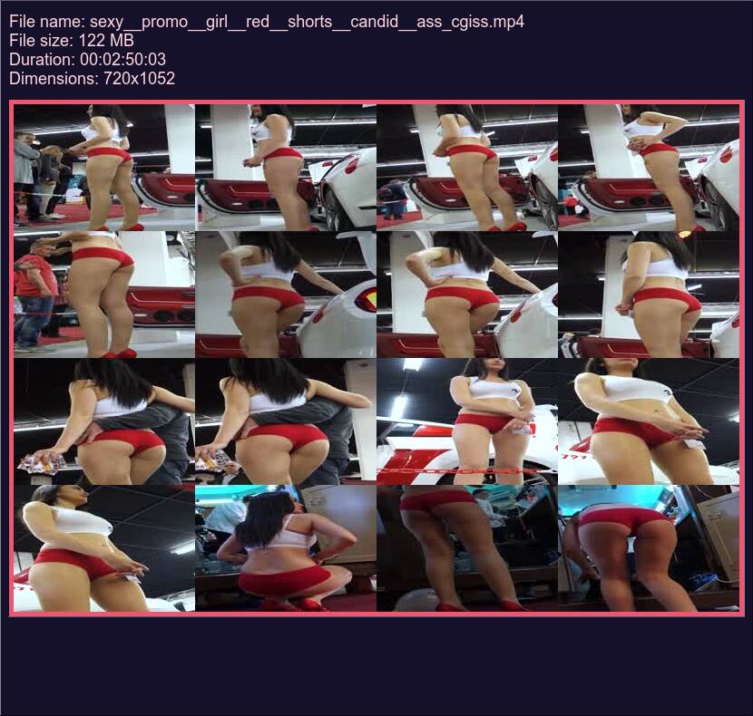sexy__promo__girl__red__shorts__candid__ass_cgiss