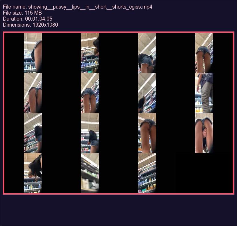 Showing Pussy Lips In Short Shorts