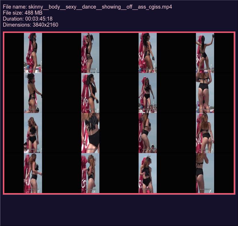 Skinny Body Sexy Dance Showing Off Ass