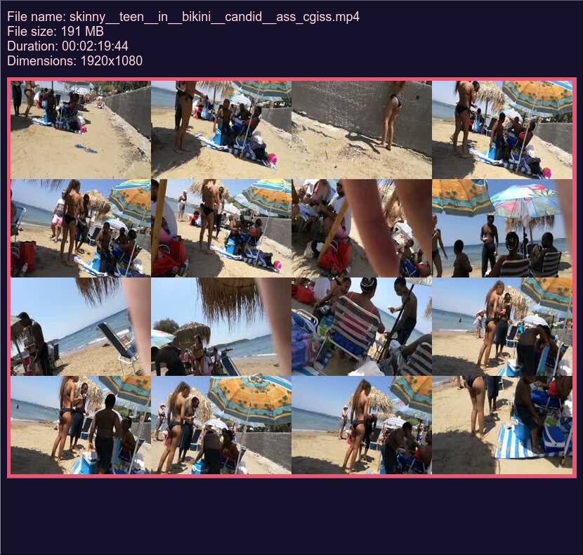 Skinny Teen In Bikini Candid Ass