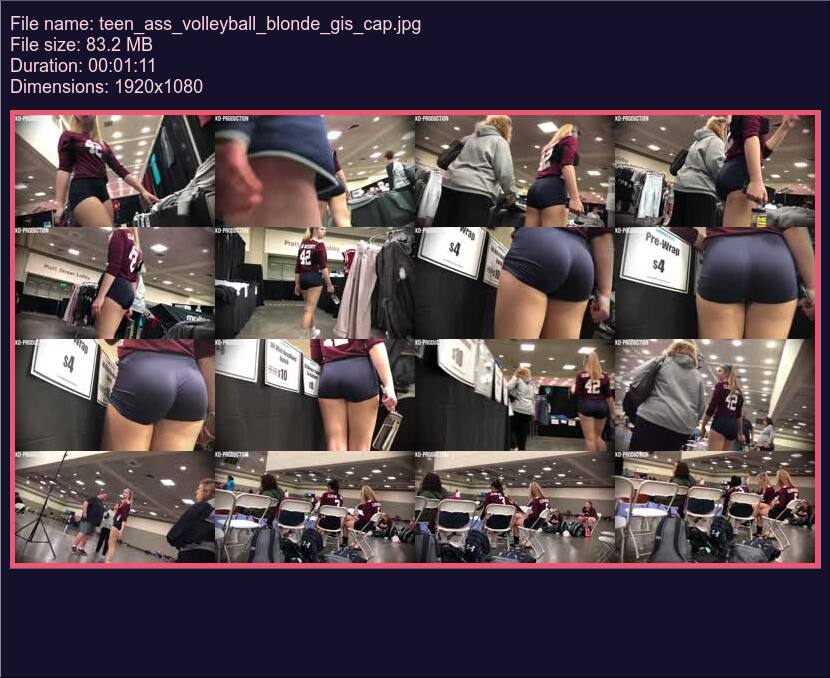 Teen Ass Volleyball Blonde