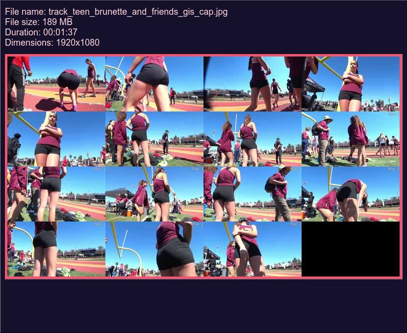 Track Teen Brunette And Friends