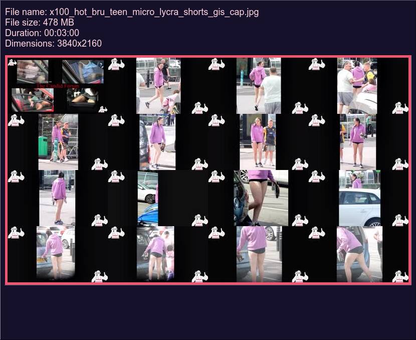 X 100 Hot Bru Teen Micro Lycra Shorts