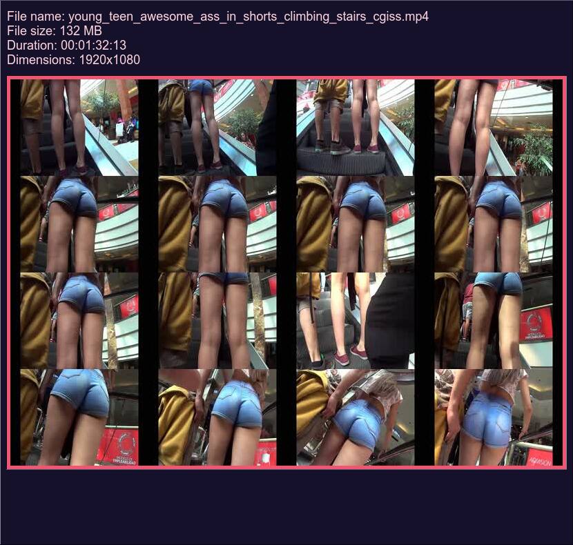 young_teen_awesome_ass_in_shorts_climbing_stairs_cgiss