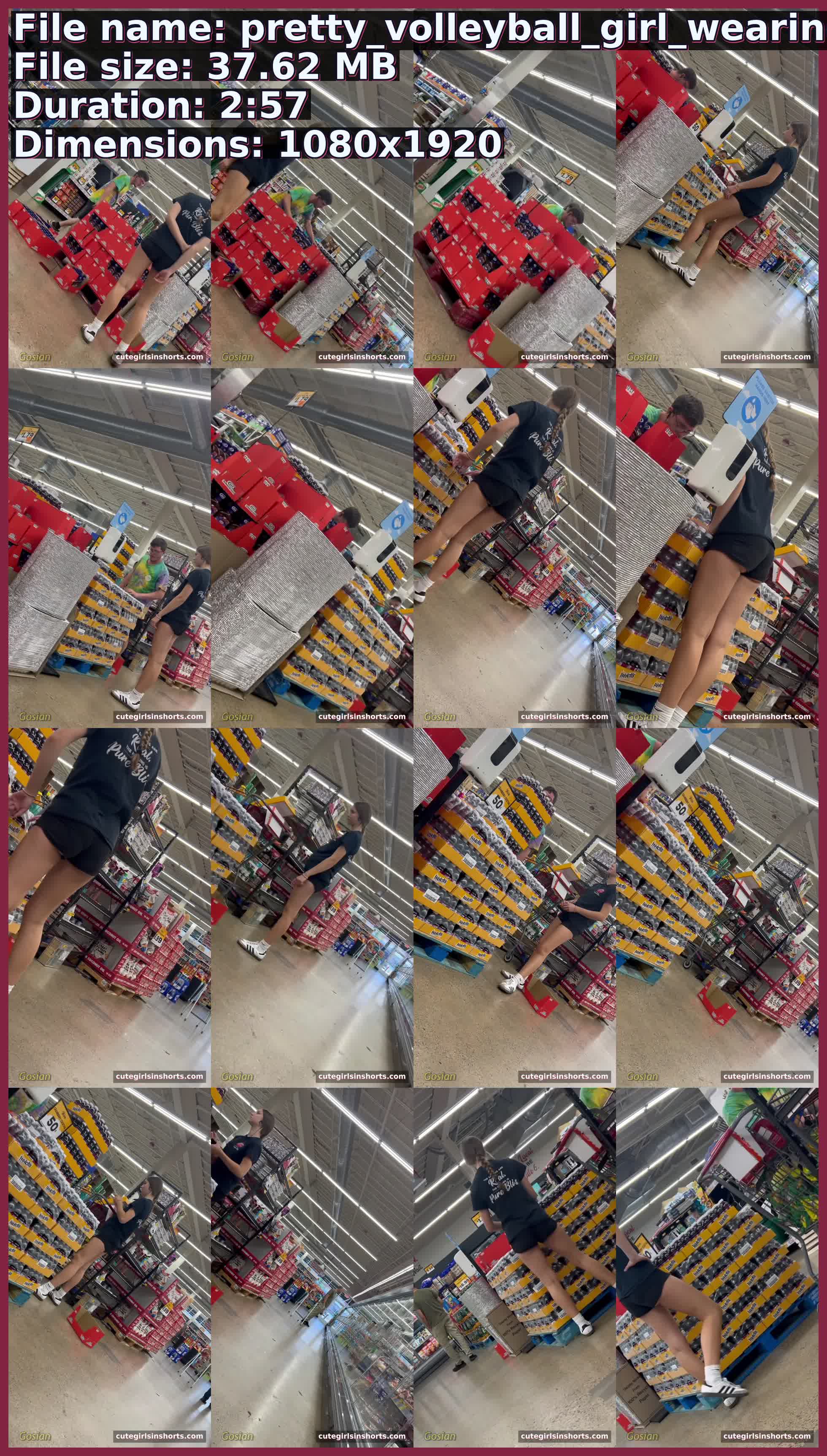 Pretty Volleyball Girl Wearing Shorts