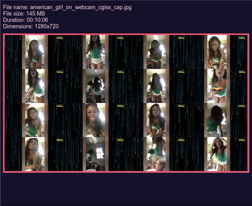 American Girl On Webcam