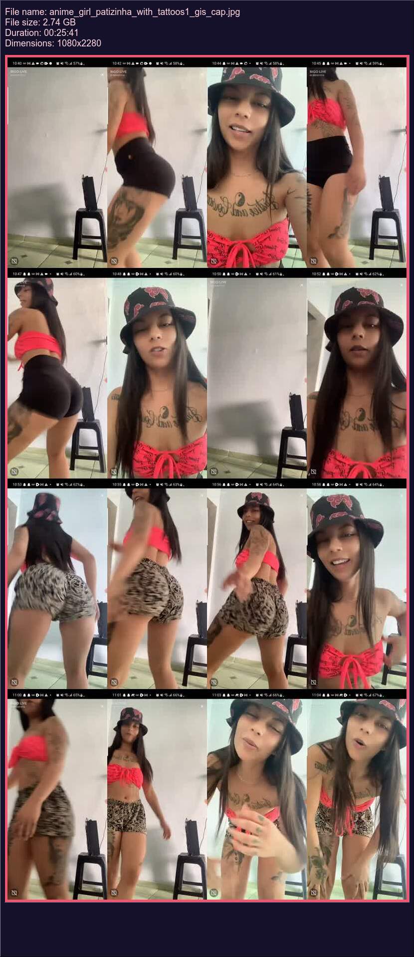 Anime Girl Patizinha With Tattoos 1