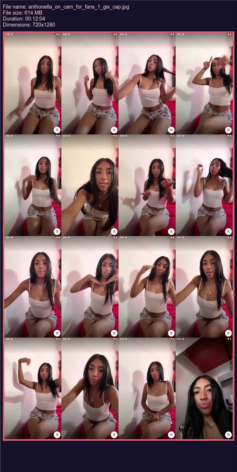 Anthonella On Cam For Fans 1