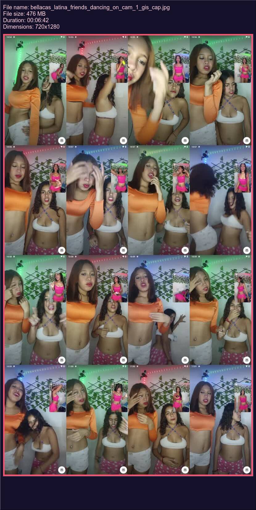 Bellacas Latina Friends Dancing On Cam 1
