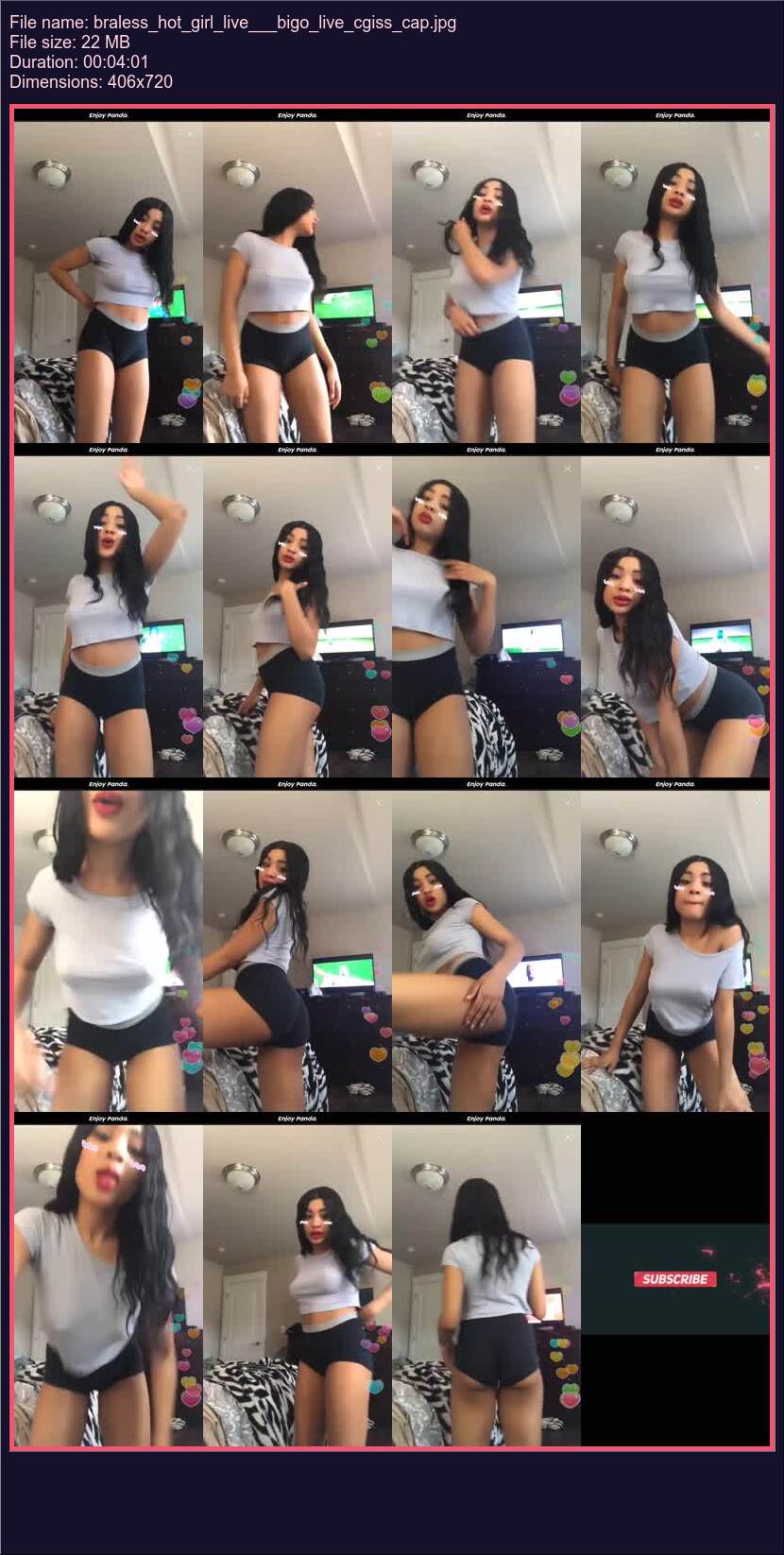 Braless Hot Girl Live Bigo Live