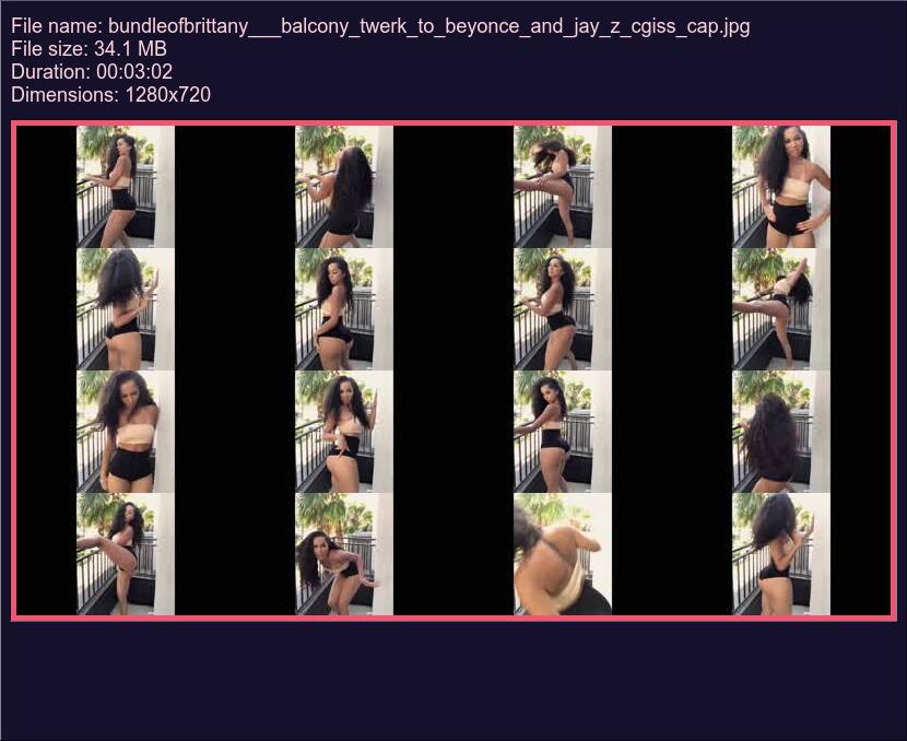 Bundleofbrittany Balcony Twerk To Beyonce And Jay Z