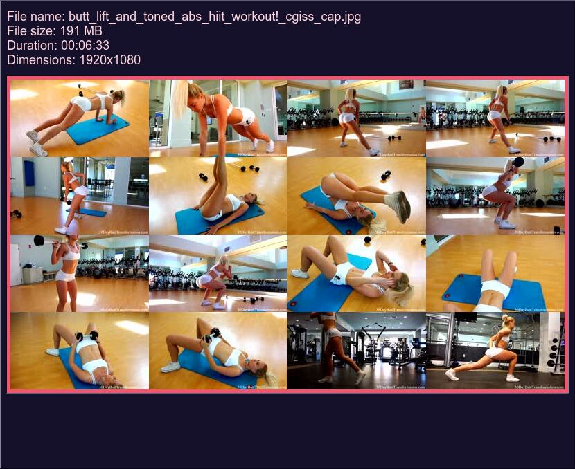 Butt Lift And Toned Abs Hiit Workout