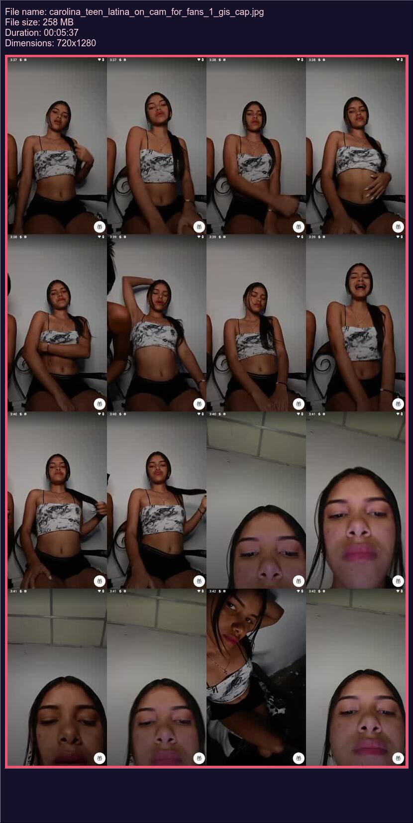 Carolina Teen Latina On Cam For Fans 1