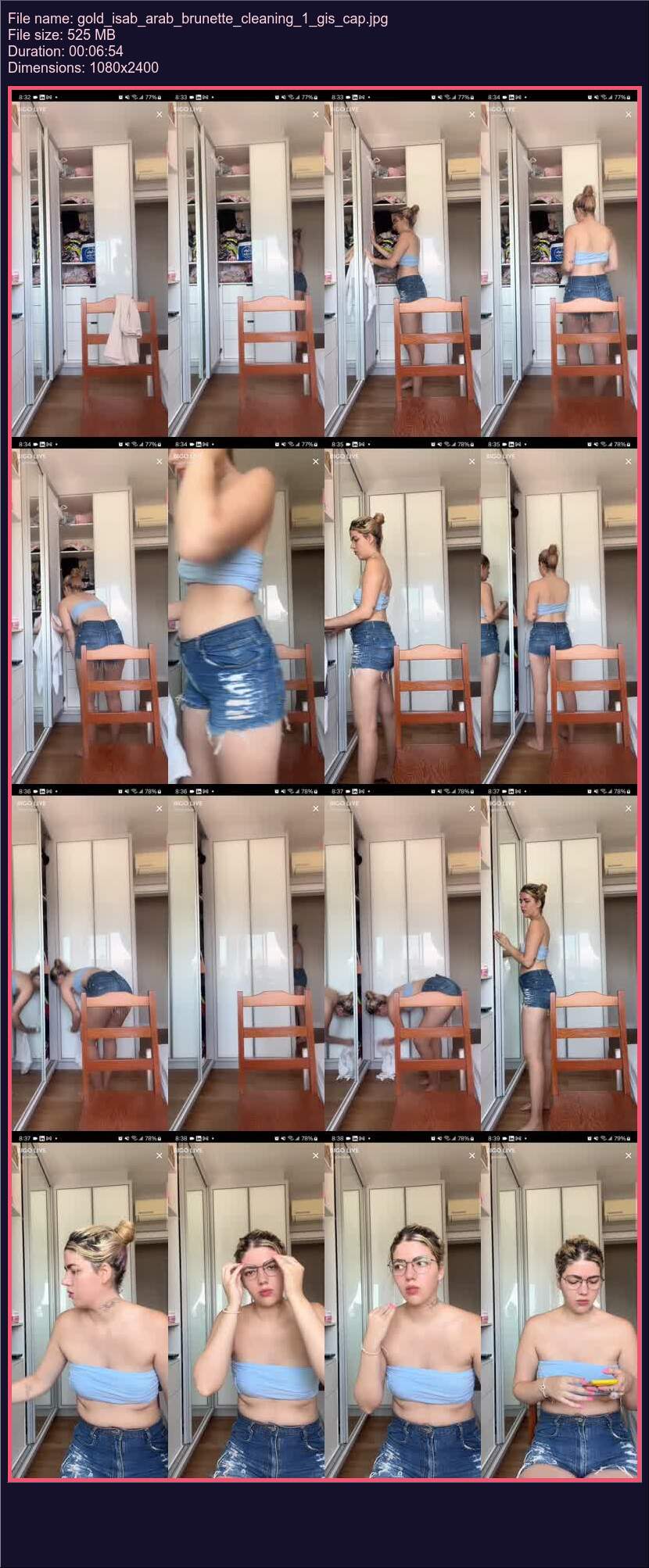 Gold Isab Arab Brunette Cleaning 1