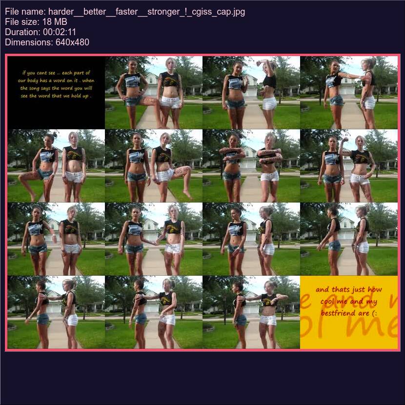 Harder Better Faster Stronger