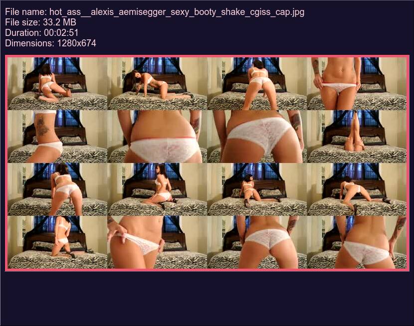 Hot Ass Alexis Aemisegger Sexy Booty Shake
