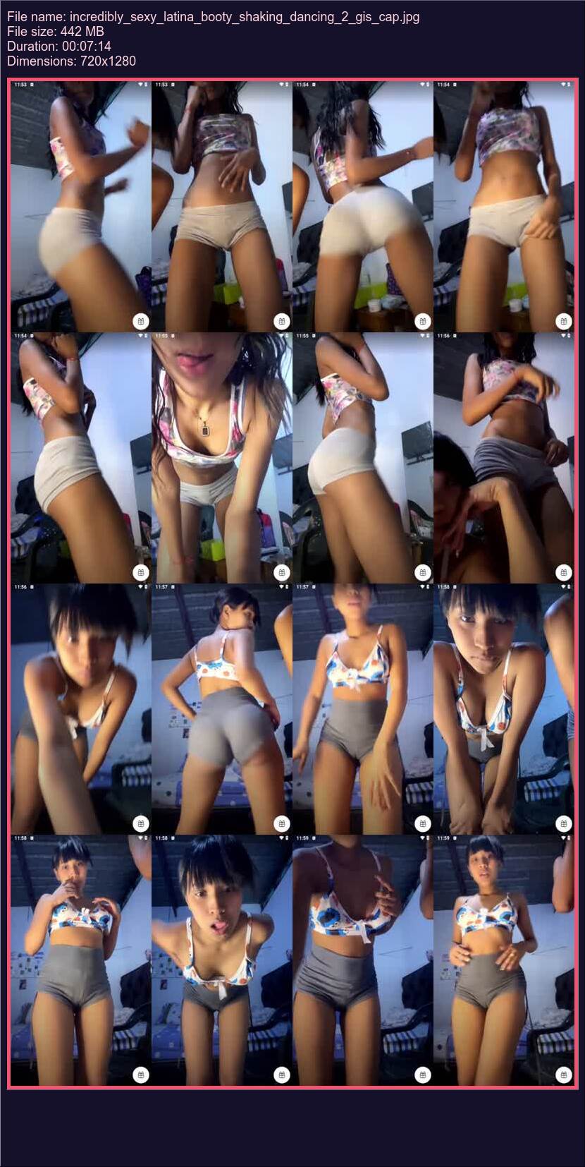 Incredibly Sexy Latina Booty Shaking Dancing 2