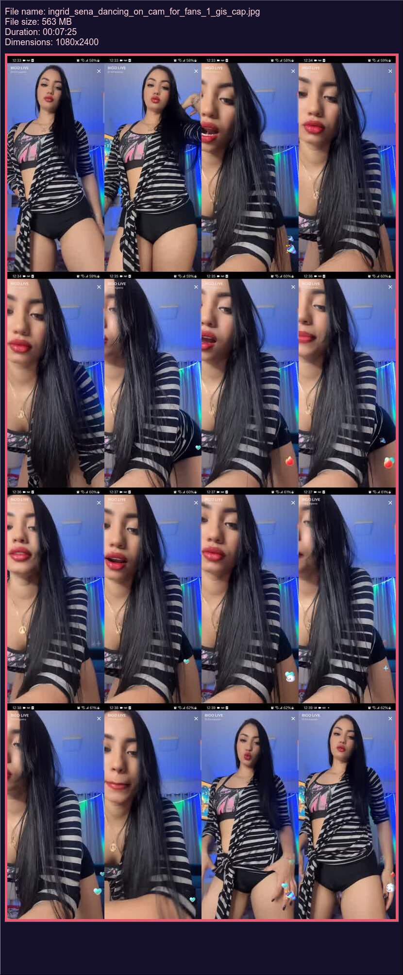 Ingrid Sena Dancing On Cam For Fans 1