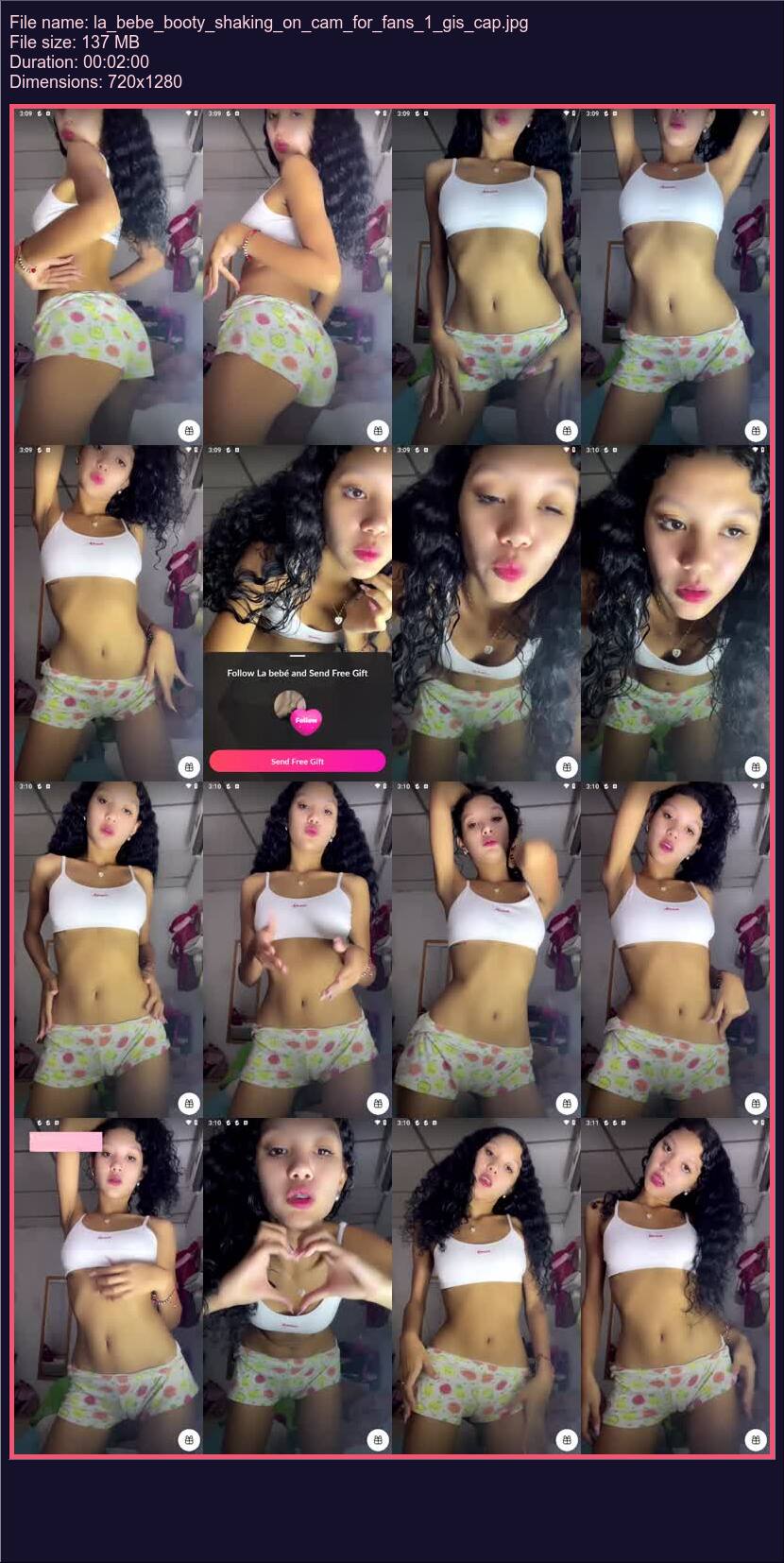 La Bebe Booty Shaking On Cam For Fans 1