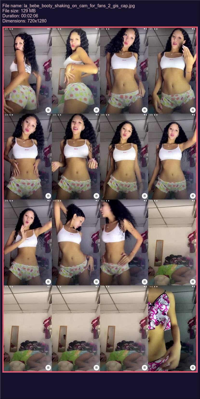 La Bebe Booty Shaking On Cam For Fans 2