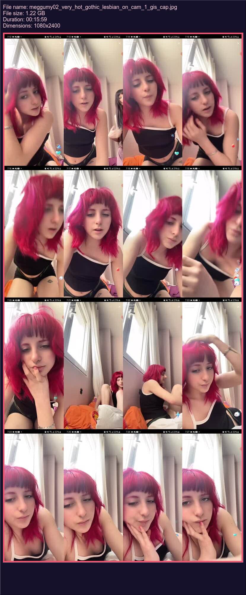 Meggumy 02 Very Hot Gothic Lesbian On Cam 1