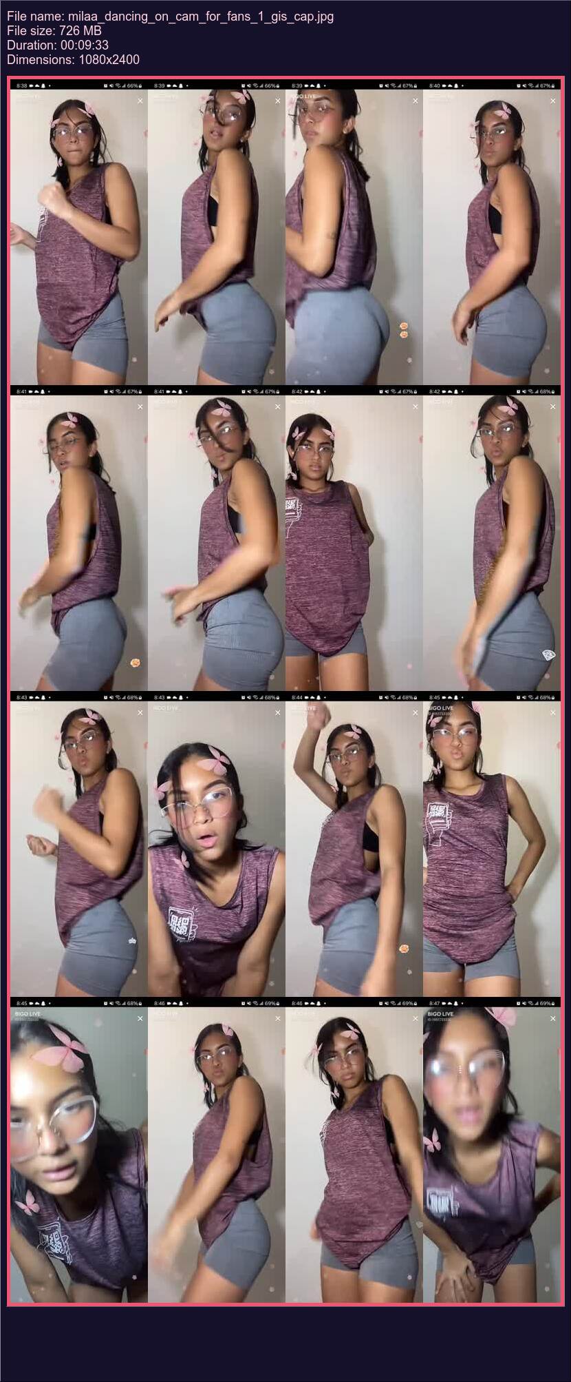 Milaa Dancing On Cam For Fans 1