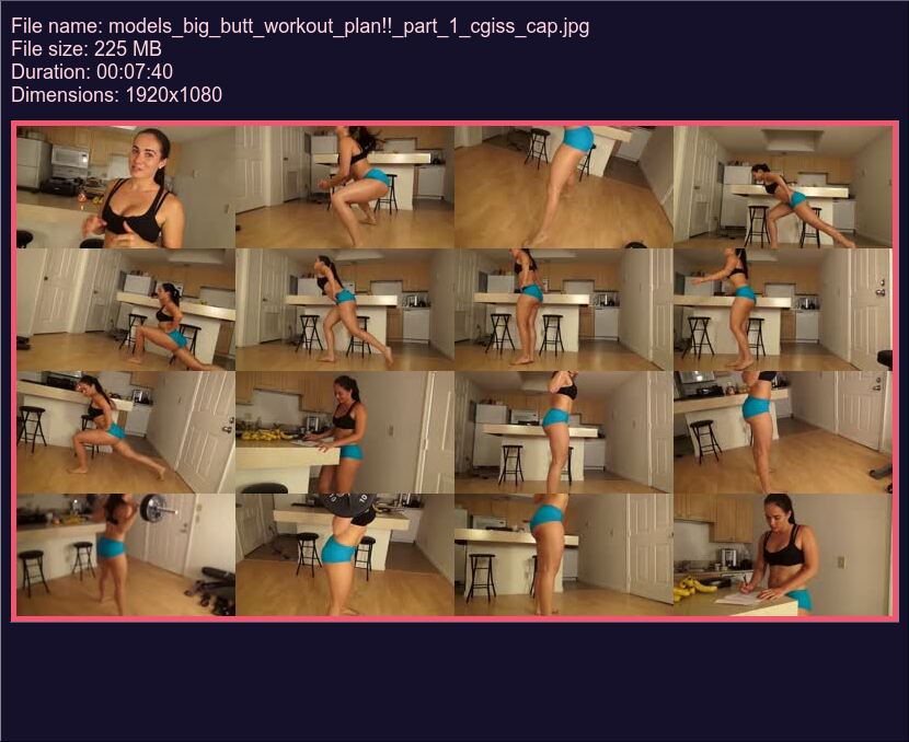 Models Big Butt Workout Plan Part 1