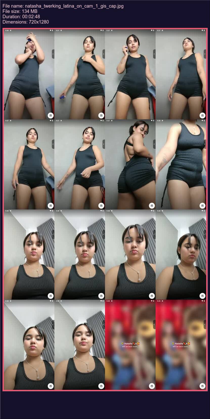 Natasha Twerking Latina On Cam 1