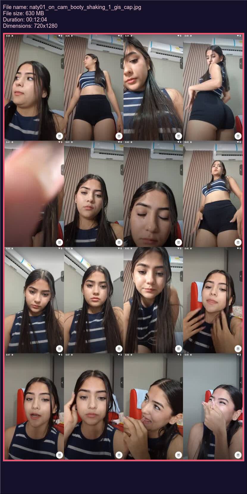 Naty 01 On Cam Booty Shaking 1