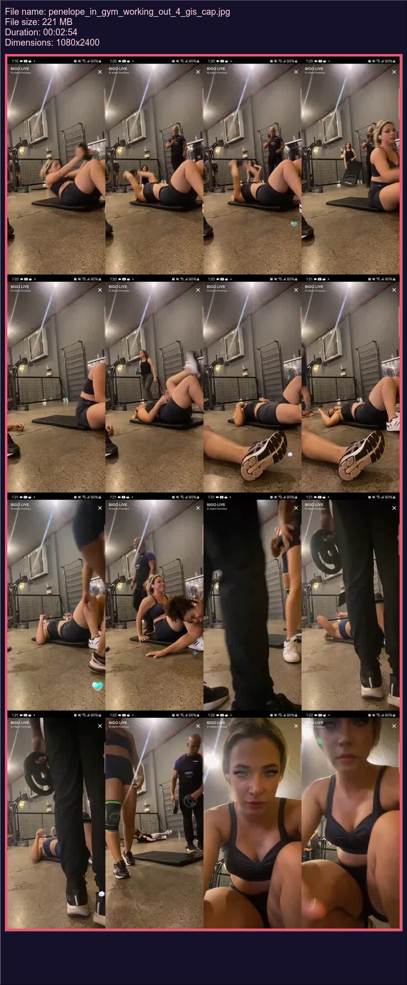 Penelope In Gym Working Out 4