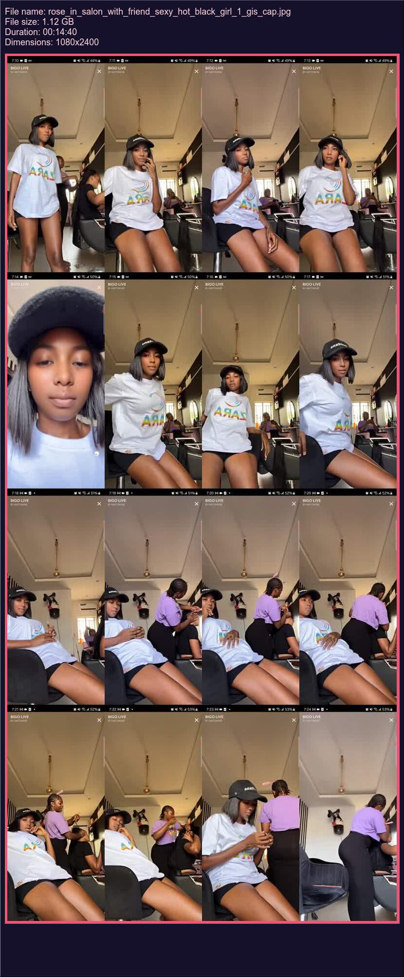 Rose In Salon With Friend Sexy Hot Black Girl 1