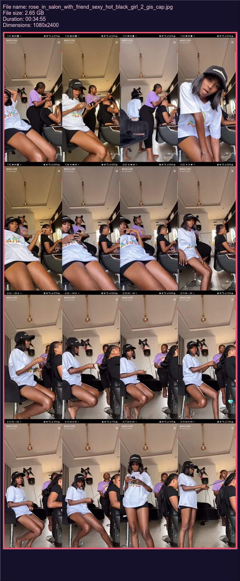 Rose In Salon With Friend Sexy Hot Black Girl 2