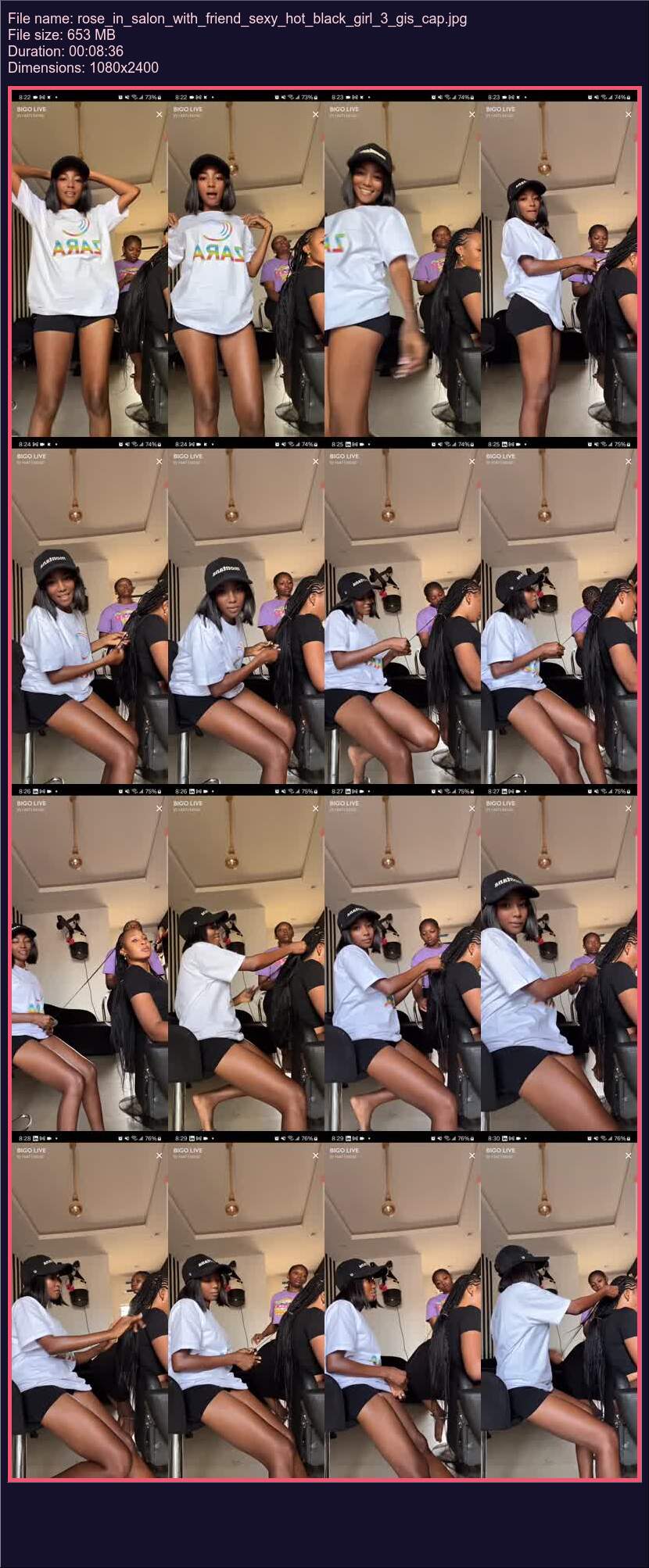 Rose In Salon With Friend Sexy Hot Black Girl 3