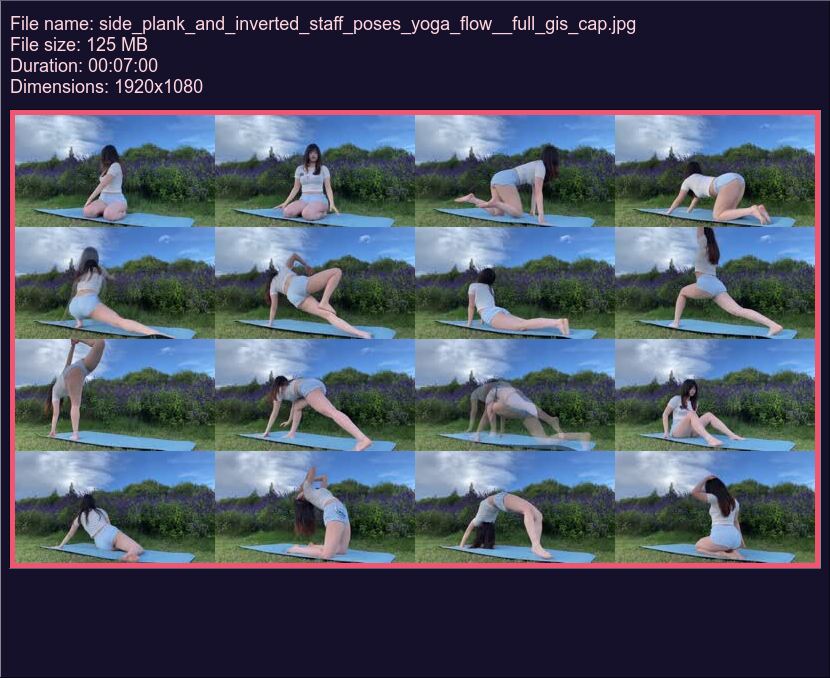 Side Plank And Inverted Staff Poses Yoga Flow Full