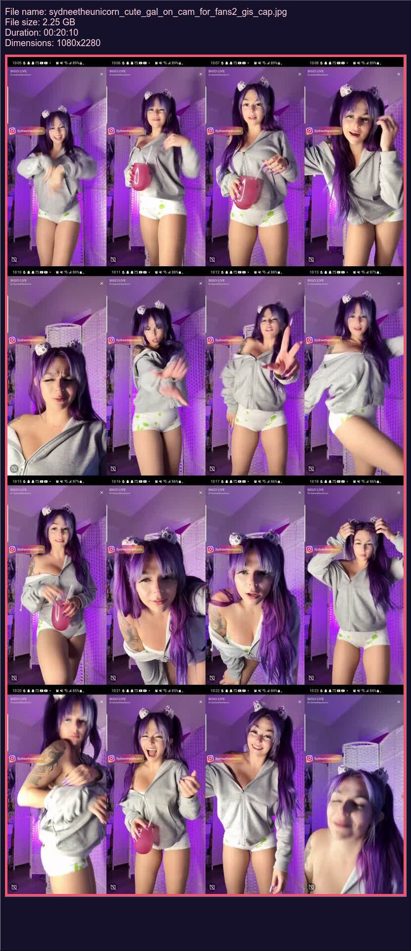 Sydneetheunicorn Cute Gal On Cam For Fans 2