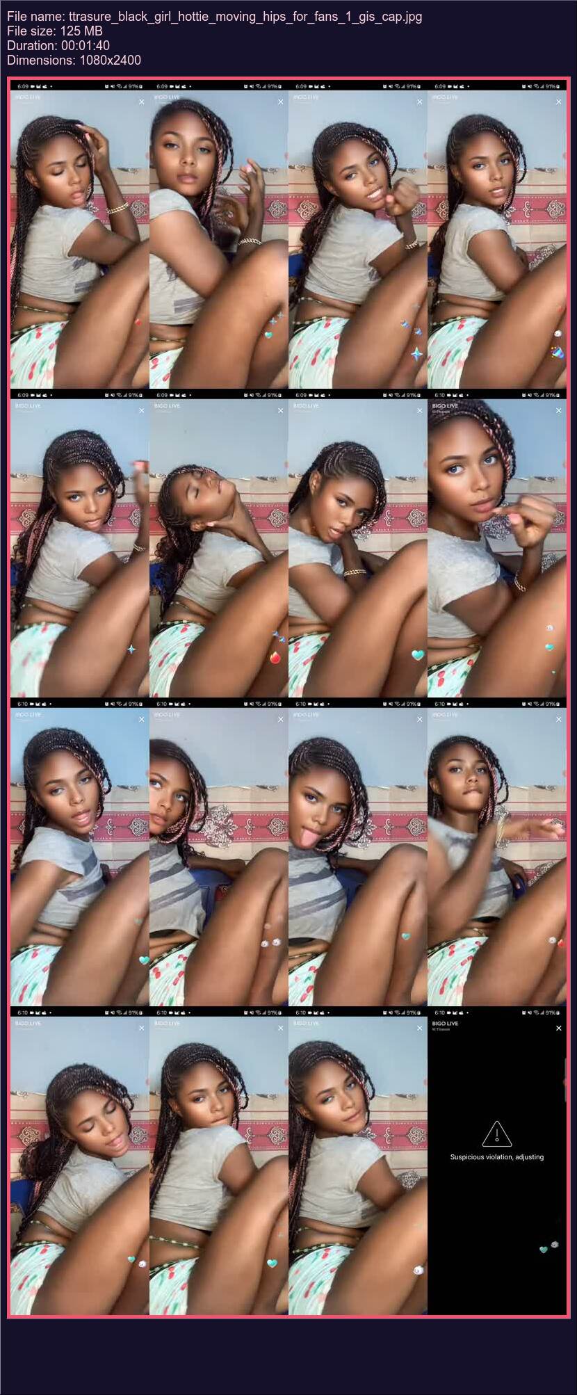 Ttrasure Black Girl Hottie Moving Hips For Fans 1