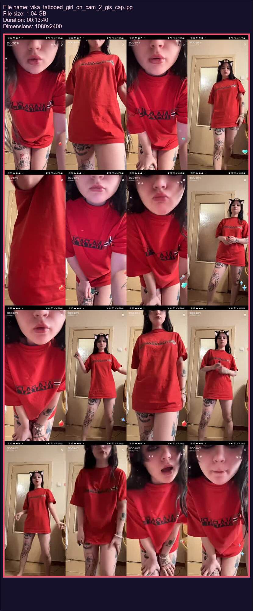 Vika Tattooed Girl On Cam 2