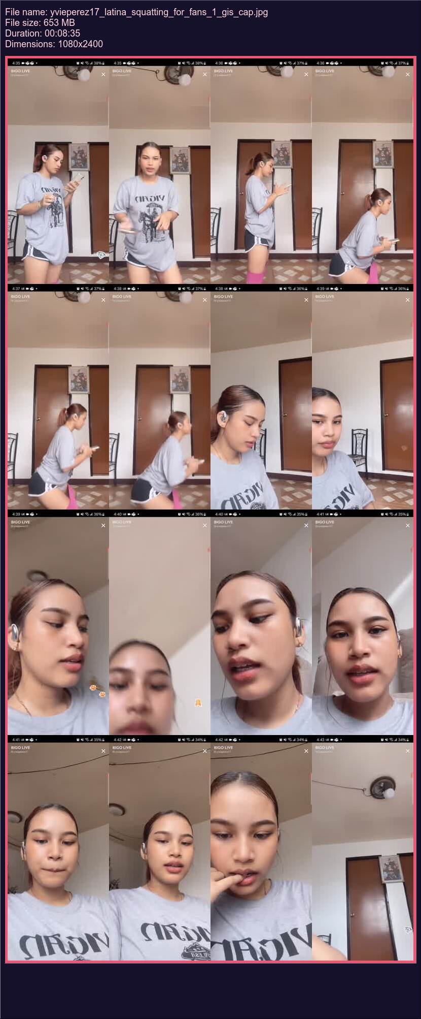 Yvieperez 17 Latina Squatting For Fans 1