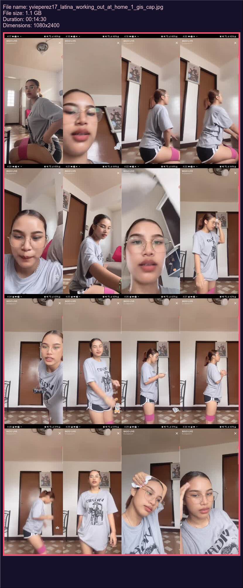 Yvieperez 17 Latina Working Out At Home 1