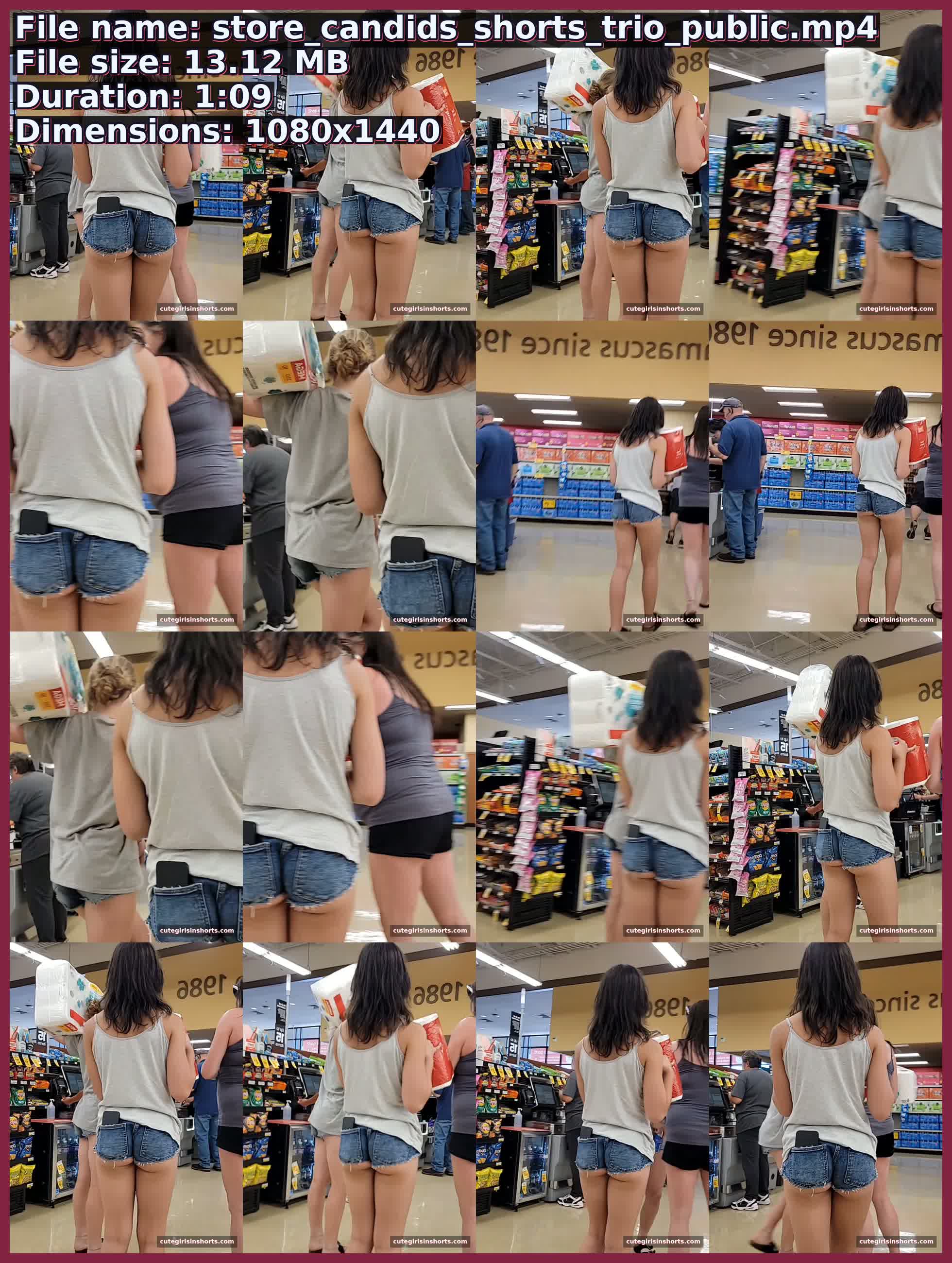 Store Candids Shorts Trio Public
