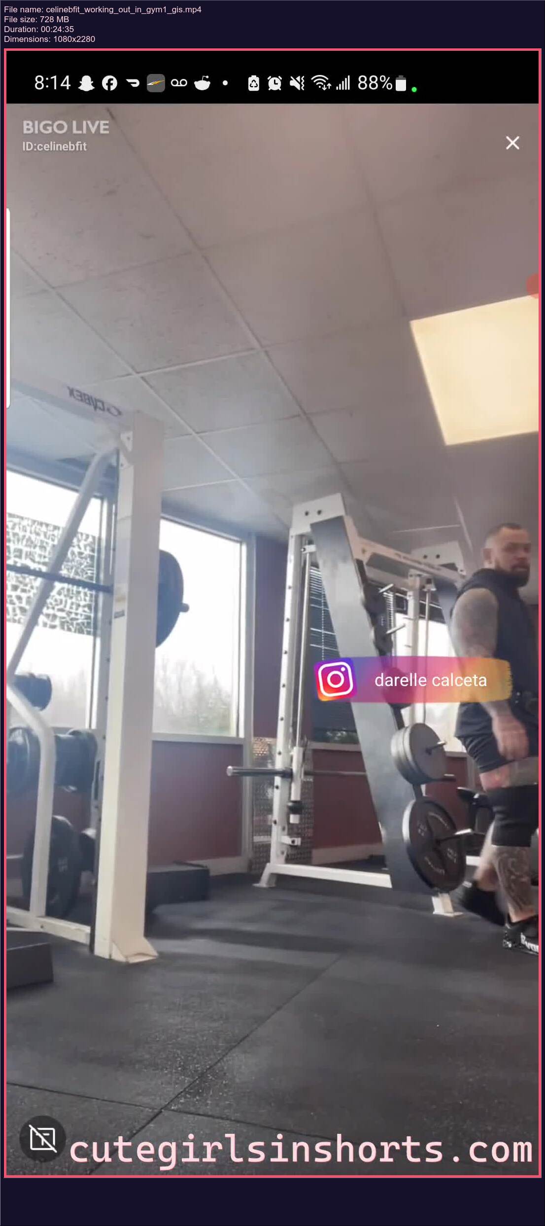 Celinebfit Working Out In Gym 1