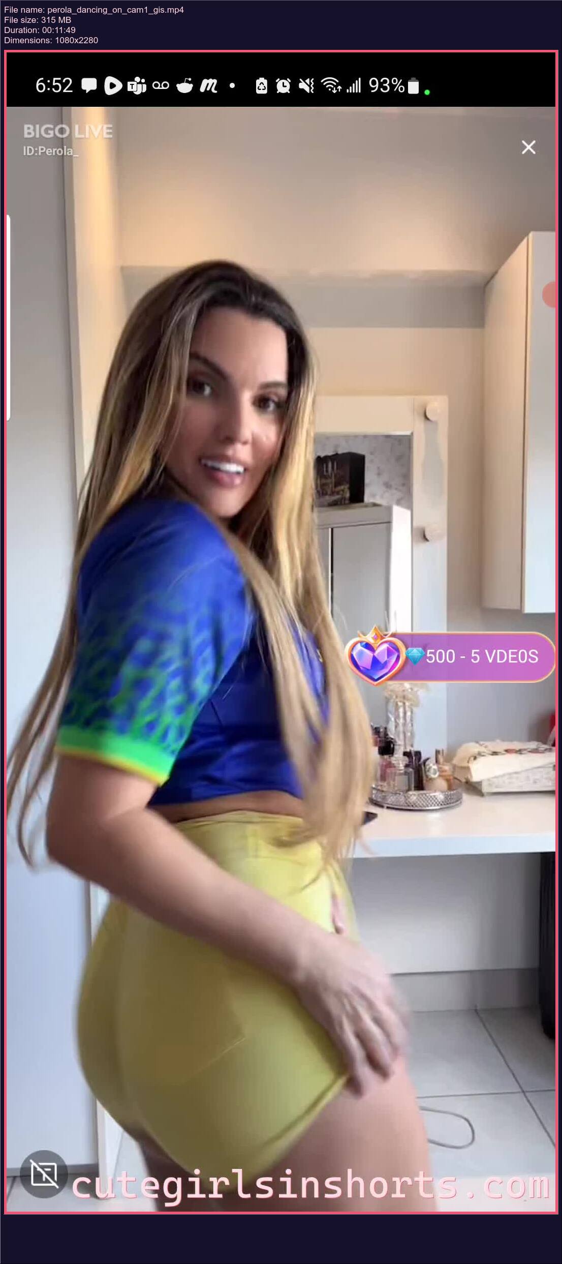 Perola Dancing On Cam 1