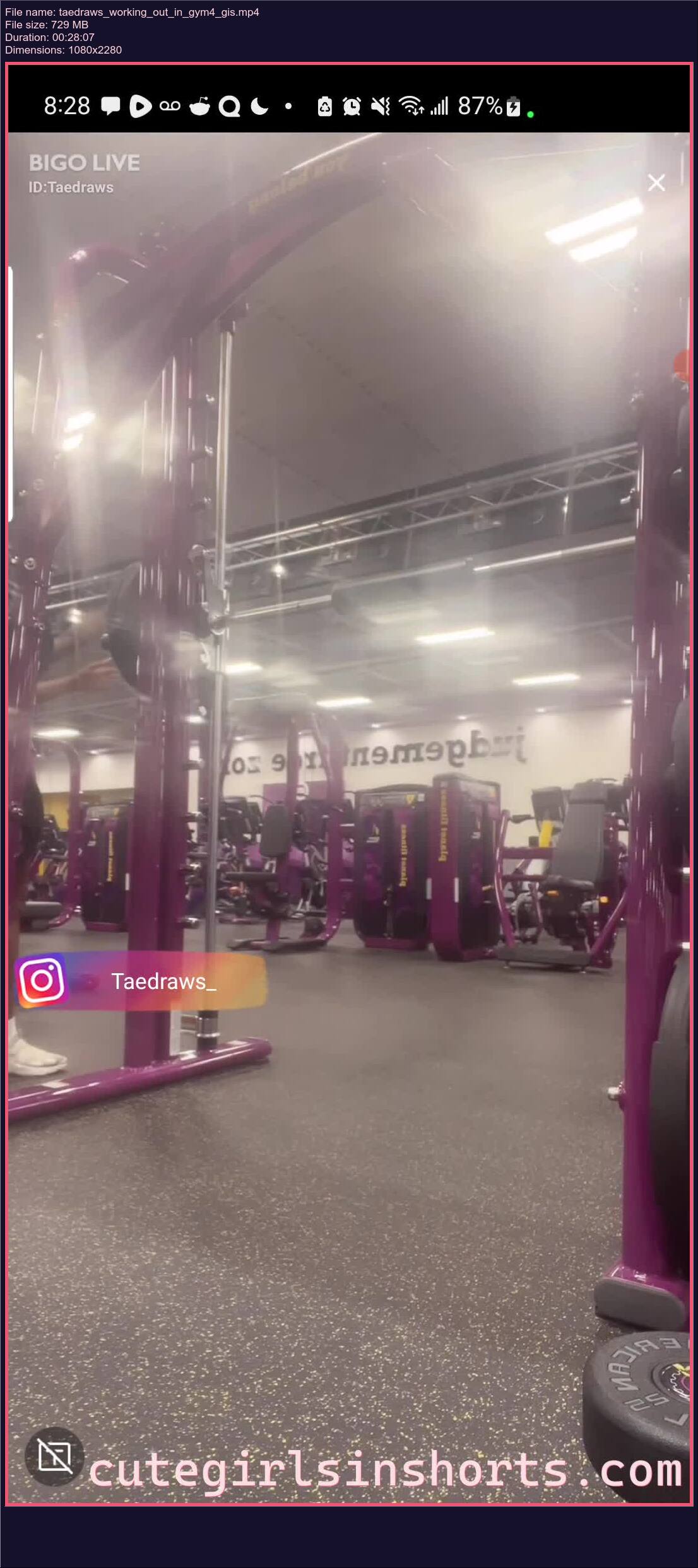 Taedraws Working Out In Gym 4