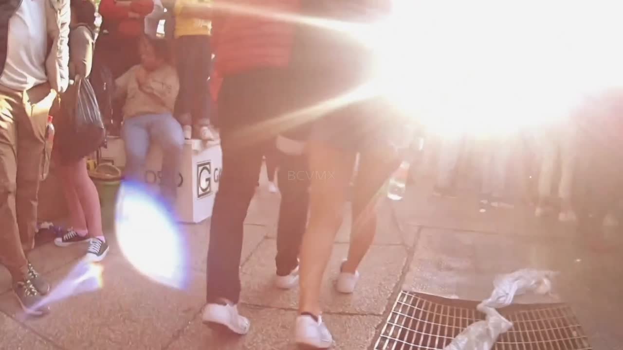 Little Asian Girl Day Of The Dead Parade In Mexico