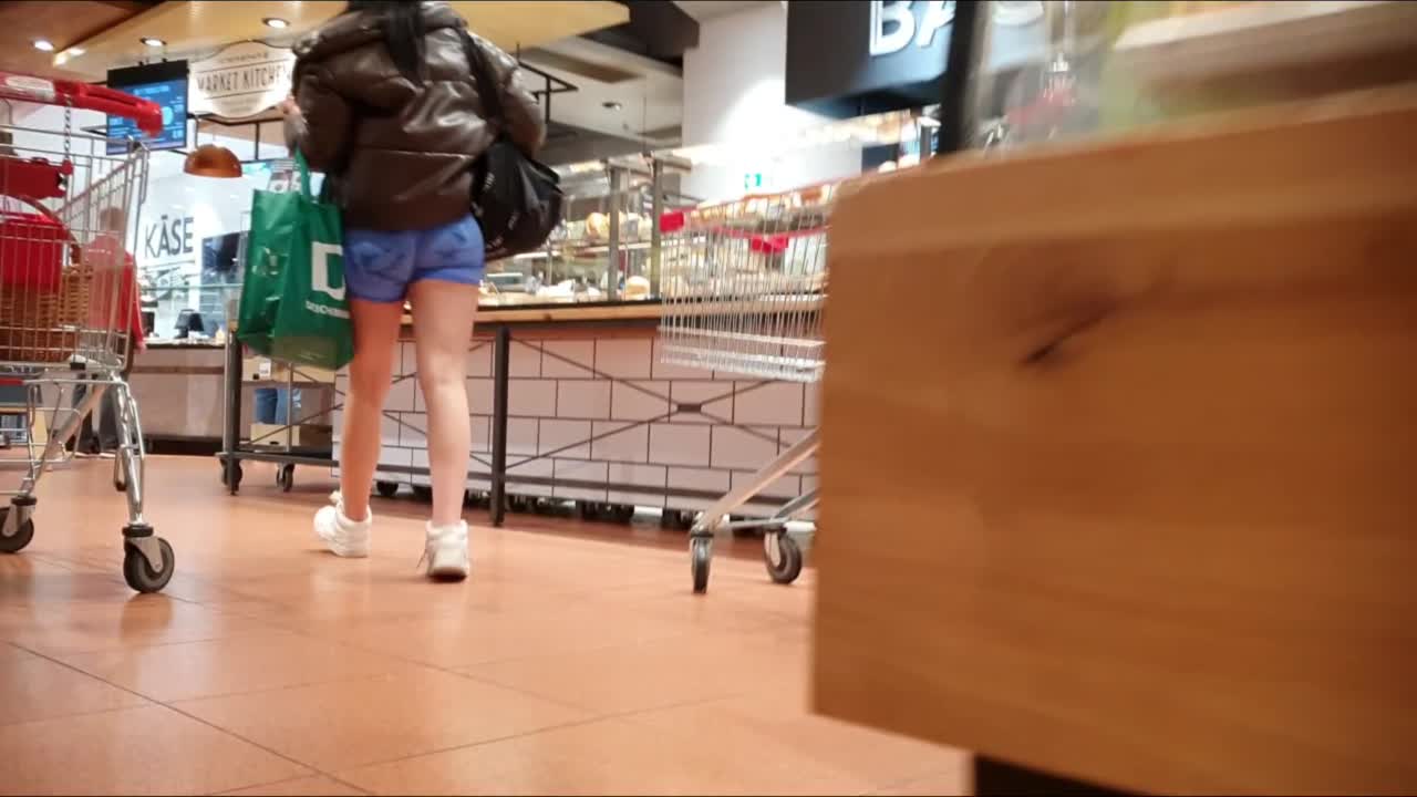 Rookie Contest Blue Biker Leggings