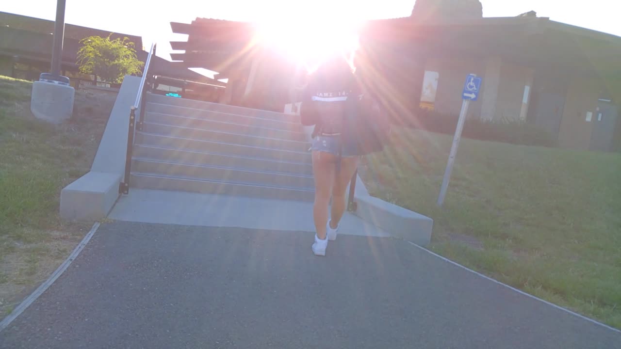 Video Candid Ass Girl Denim Shorts