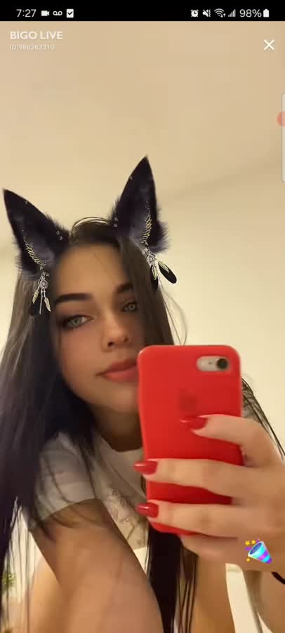 Cori In Purple Shorts Dancing On Cam For Fans 1
