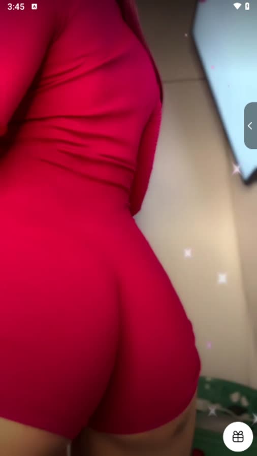 Emily Latina Party Girl Booty Shaking In Red Shorts 1