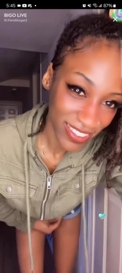 Parismorgan 2 In Blue Shorts On Cam 1